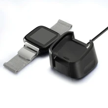 2020 HOT Charging Cradle Dock USB Data Cable Base Desktop Charger For Fitbit Versa Smart Watch portable charging dock cradle usb data cable for samsung galaxy nexus i9250 black