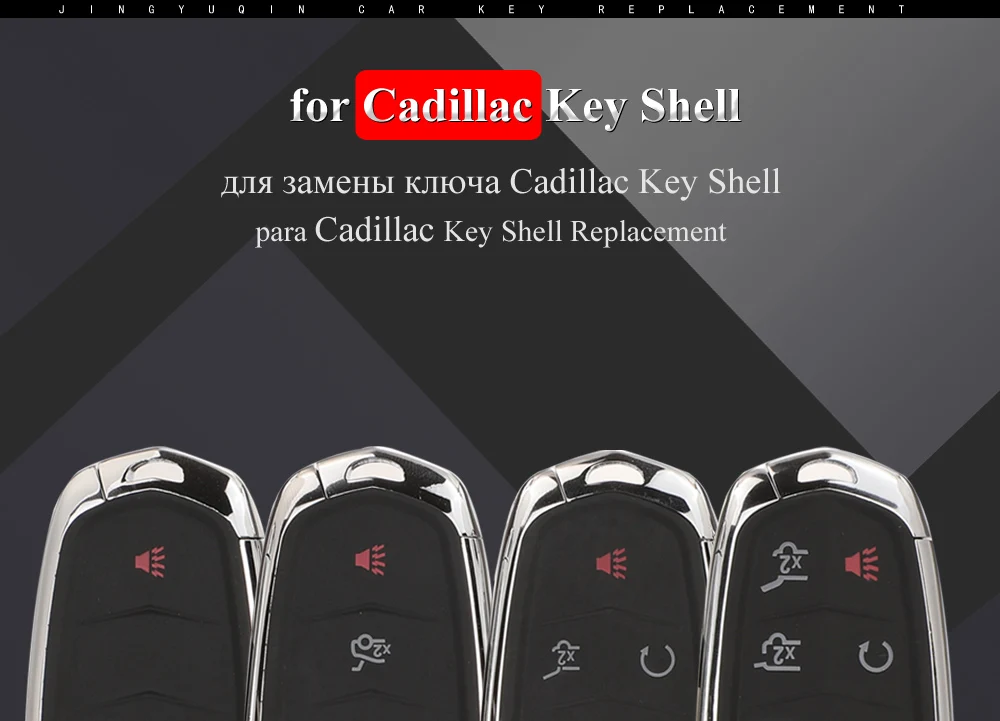 Jinyuqin 3/4/5/6 pulsanti Smart Remote Car Key Shell per Cadillac SRX CTS ATS XTS Escalade ESV Keyless Case FOB sostituzione 9 Jinyuqin 3/4/5/6 pulsanti Smart Remote Car Key Shell per Cadillac SRX CTS ATS XTS Escalade ESV Keyless Case FOB sostituzione - Hacf12a783e8a46b5b1d28ab5787eb6c2W