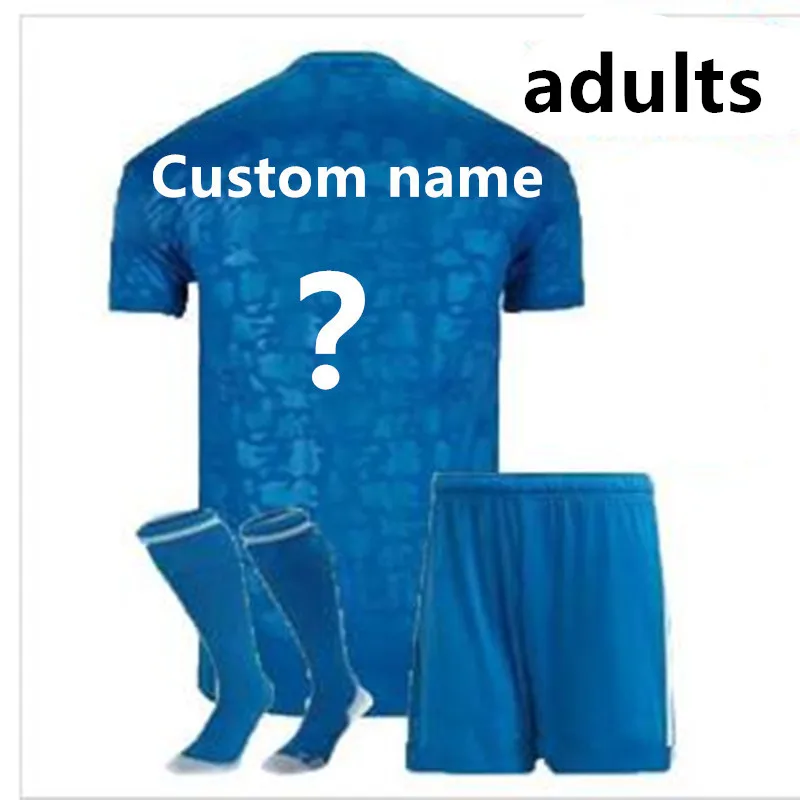 Комплект для взрослых+ носки juve Футбольная Футболка BUFFON Dybala DE LIGT Ramsey Ronaldo Kean футболка для взрослых 19/20 Uwen - Цвет: shirt