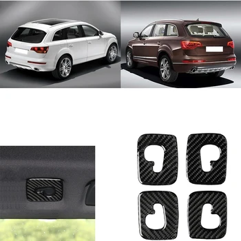 

New 4 Pcs/set Car Top Roof Hook Cover Trim Carbon Fiber Decor Replacement for Q7 SQ7 4M 2016-2019