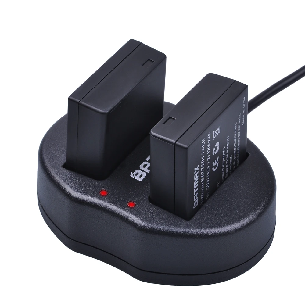 2 шт. DMW-BLG10 ДМВ BLG10e BLG10 BP-DC15 BPDC15 Батарея+ USB Dual Зарядное устройство для цифрового фотоаппарата Panasonic BLG10GK BLG10 DMC-GF6 DMC-GX7 GF6 GX7