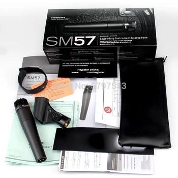 

Top quality SM 57 unidirectional cardioid guitar amplifier dynamic precision tom snare drum kit instrument wired sm57 microphone