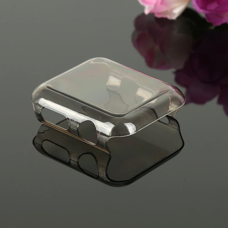 1 unit watch screen pc cover case for iWatch 2 38mm protective case cover smart watch screen film for apple watch 2 38mm