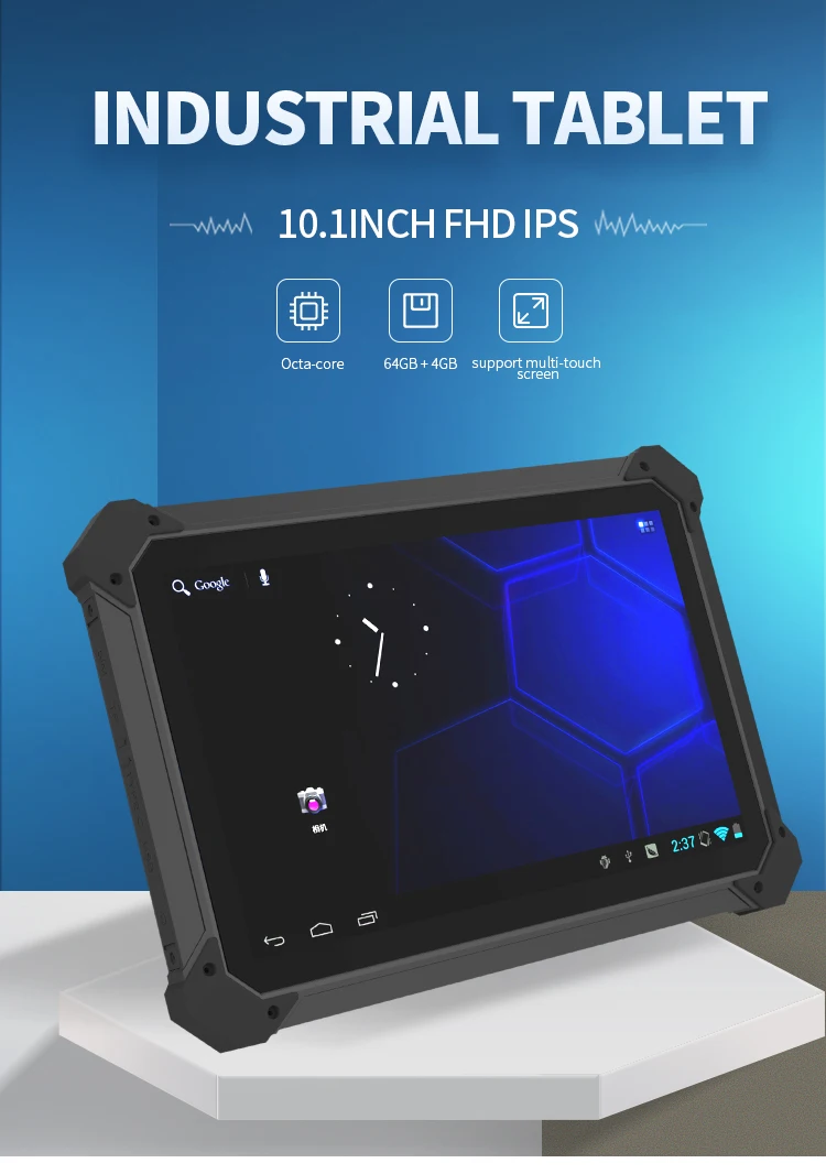 Rugged Tablet Android 11.0 OS 4G Network Wifi Blue Tooth NFC Barcode Scanner Fingerprint Shockproof Industrial Tablet barcode scanner rugged tablet