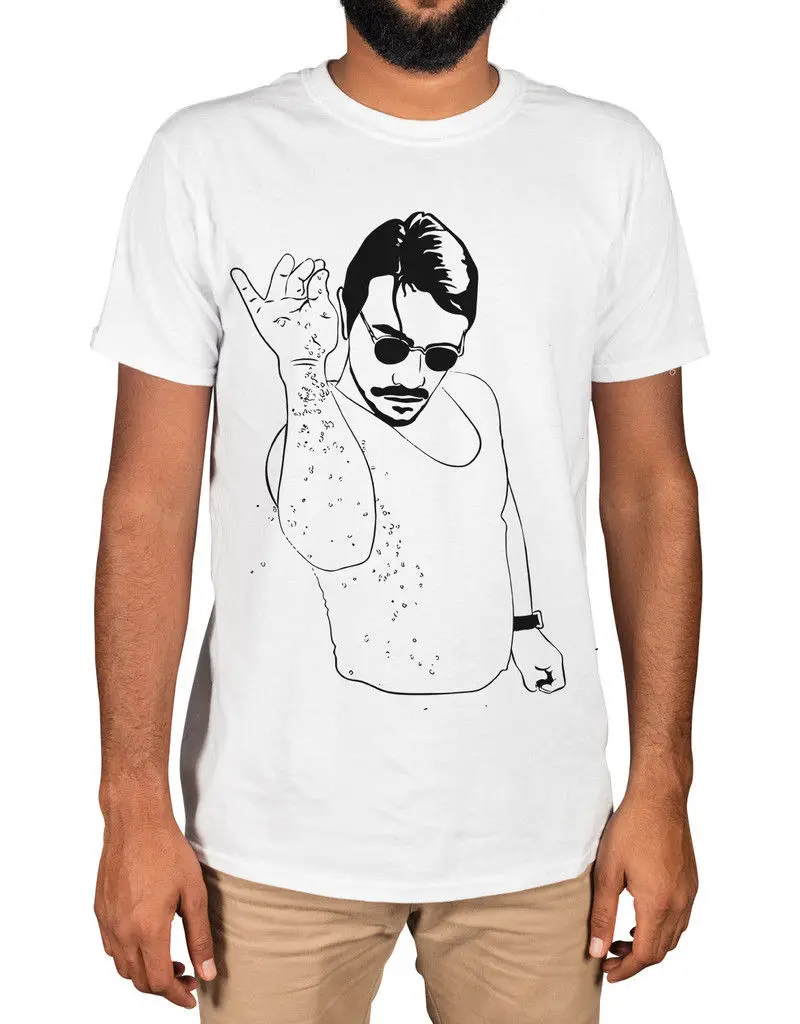 Salt Bae T-Shirt Insta Famous Chef Nusret Beef Steak Dubai Turkish Restaurant Cool Casual Pride T Shirt Men Unisex New Tshirt | Мужская