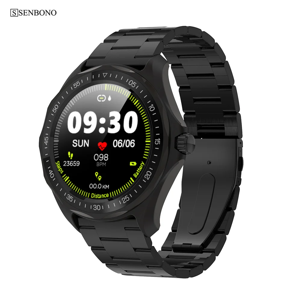SENBONO S09 спортивные IP68 Водонепроницаемые Смарт-часы мужские умные часы спортивные часы фитнес-браслет монитор сердечного ритма браслет для телефона