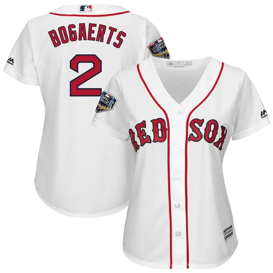 Для женщин и девочек Xander Bogaerts Boston David Ortiz Mookie Betts Andrew Benintendi Chris Sale David Price Jersey Bradley Jr World - Цвет: For women