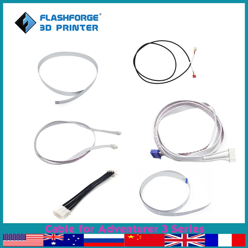 

Flashforge 3d Printer Accessories Cable for Adventurer 3 Extruder Flat Cable Filament Sensor Motor Cable Fdm 3d Printer Parts