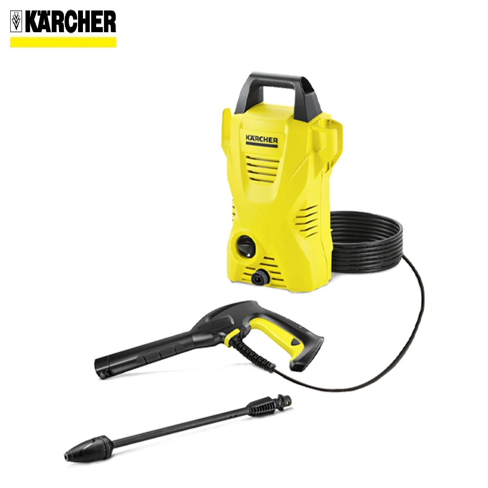 Автомойка Karcher K2, базовая очистка, высокое давление, турбо промывка, портативный распылитель, очиститель, машина для мытья автомобиля