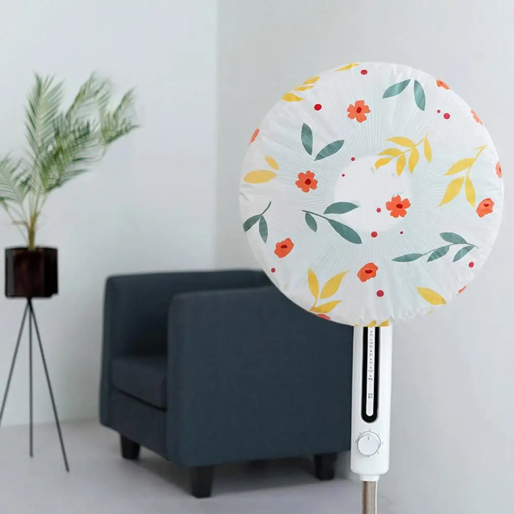 Floral Fan Small Fan Dust Cover Floor Fan Cover Floor Fan Simple Geometry Washable Round Design Beautiful