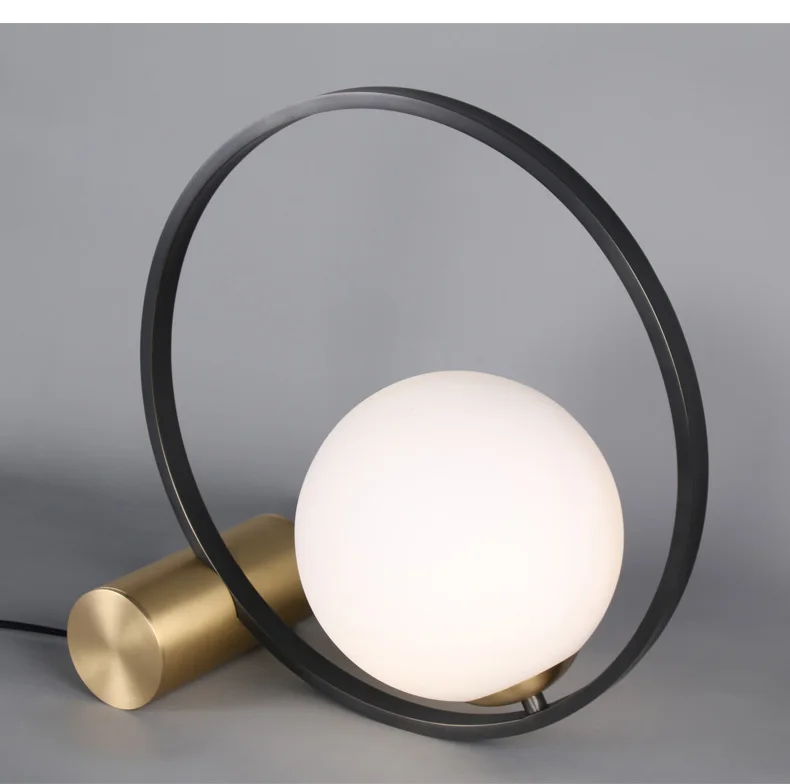 Creative modern minimalist bedroom study office bedside table light living room Nordic post-modern minimalist LED E14 table lamp