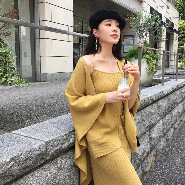 dress and cardigan set womens