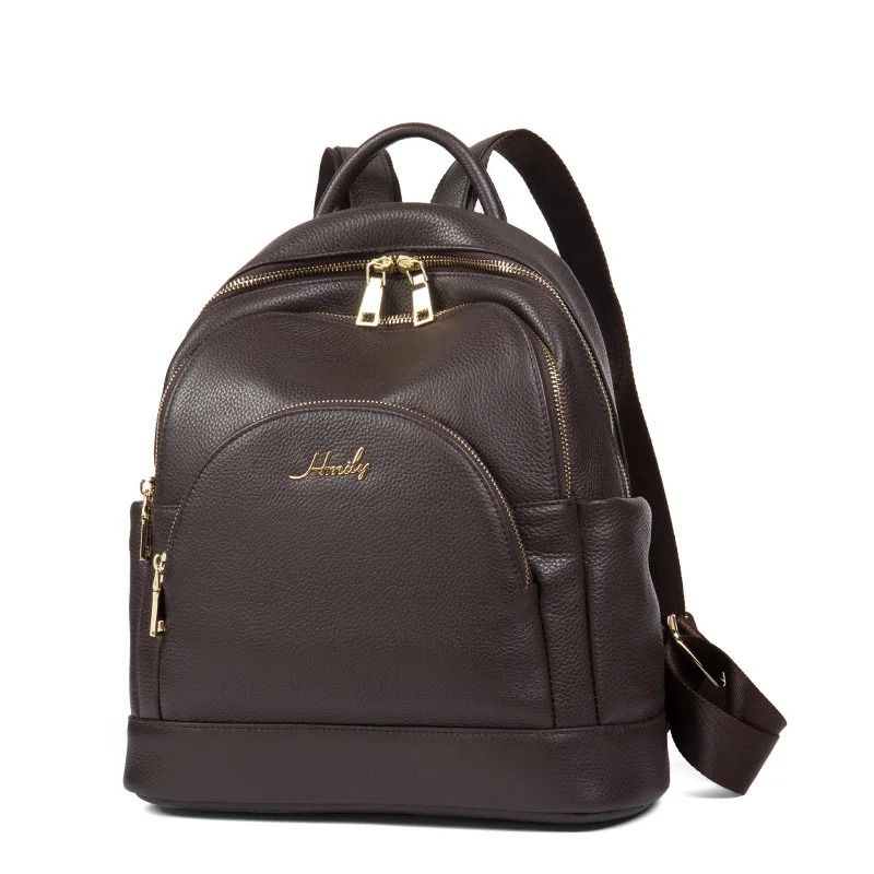 

Leather Backpack New Style Soft Leather Full-grain Leather Western Style Multi-functional Shoulder Bag/ Hand Bag Backpack