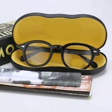 Оптическая оправа для очков для мужчин с чехлом и коробкой компьютерная оправа для очков по рецепту для мужских прозрачных линз YQ550