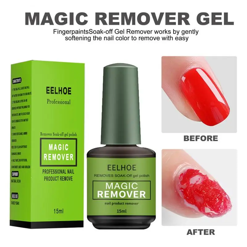 15ml Nail Polish Remover Burst Gel Glue Soak Off Remover Polish Fast  Manicure Semi Permanent Remover Varnish Base Top Tool TSLM1