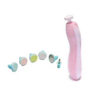 

Baby Multi-function Electric Nail Trimmer Safe Painless Nail Clippers Tool with LED Light Nail Polisher Baby Nail Scissors