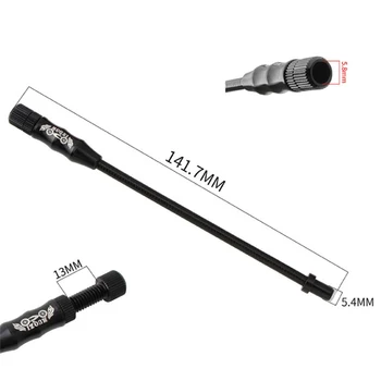 

New 2pcs Bicycle Brake Cable V Braking Flexible Tube Folding Bike Adjustable V Brake Spring Elbow Wire Stainless Steel