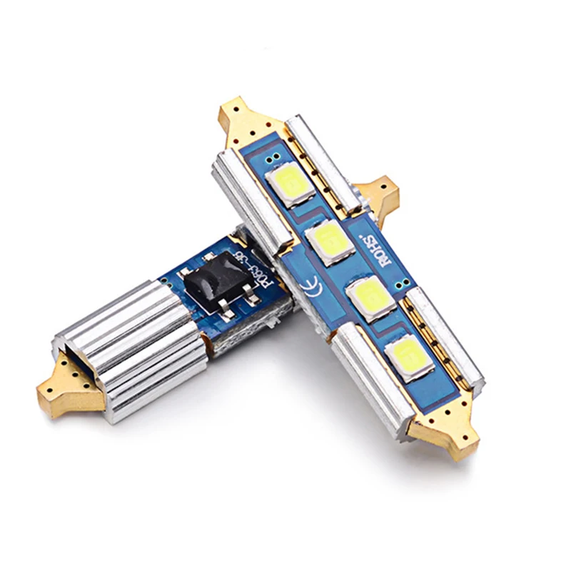 1 шт. полностью металлический SMD 2825 светодиод c5w гирлянда Автомобильный источник