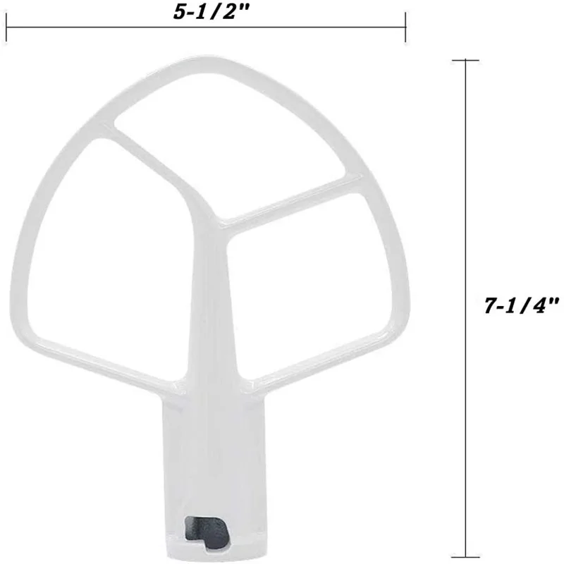 K5AB K5SS Flat Beater Compatible For Kitchenaid 5-Quart coated Flat Mixer 9707670 W10807813 PS983355 AP3881259