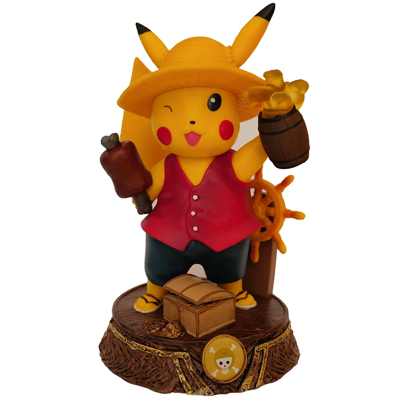 Pikachu Cos one piece Hand Pikachu Monkey D. Luffy Roronoa Zoro Vinsmoke Санджи Пикачу Хилл Пикачу модельная церемония