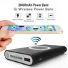 20000mAh Portable External Battery Power Bank Qi Wireless Charger PowerBank For iPhone X 8 Plus Samsung S10 S9 S8 Poverbank ► Photo 1/6