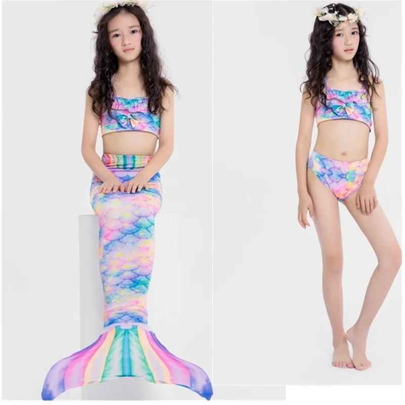 4 унида/комплект,, для девочек, sirena colas con Fin Traje de bamino, бикини, Traje de bamino, vestido para nignas con Flipper Monofin p