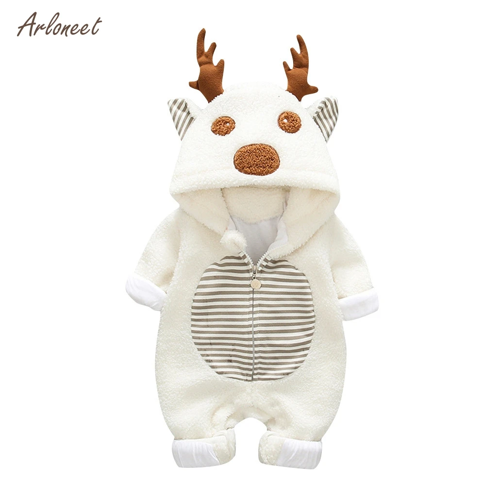 

ARLONEET Infant Romper Baby Boys Girls Jumpsuit Newborn Clothing Hooded Toddler Baby Clothes Cute 3D Romper Baby Costumes