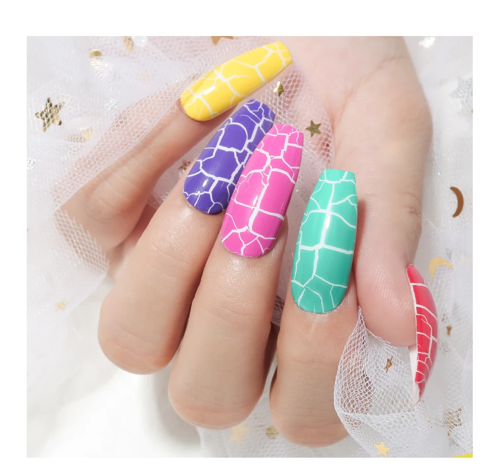 AZURE BEAUTY Crack Гель-лак для нейл-арта замочить от Crackle Led Гель-лак для ногтей Полупостоянный Гибридный лак