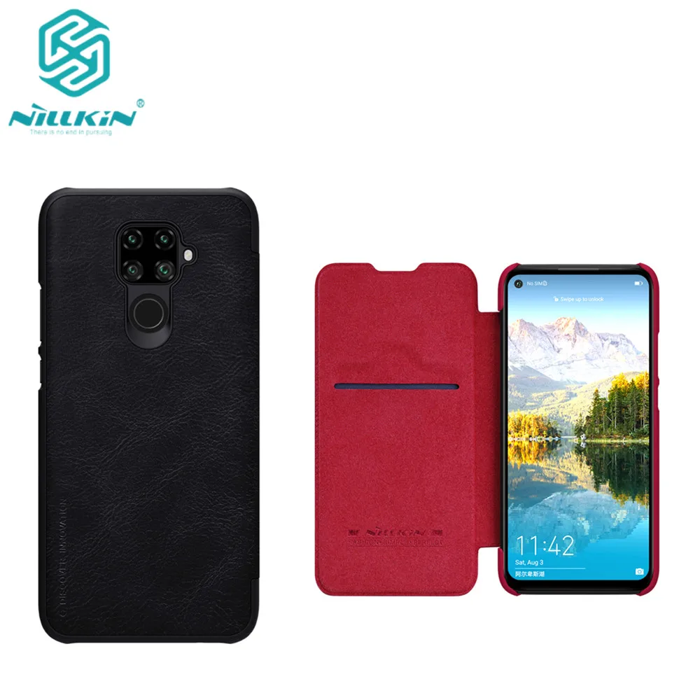 For Huawei Nova 5i Pro phone case Nillkin vintage Qin flip cover PU Leather Case PC plastic back for huawei nova pro | Мобильные