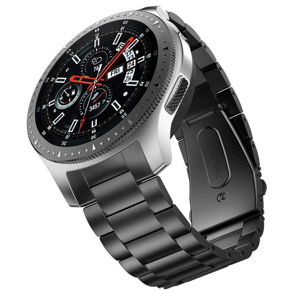No Gap Design Gear S3 Frontier Band for Samsung Galaxy Watch 46mm Strap  Solid Stainless Steel Business Gear S3 Classic Bracelet - AliExpress Watches