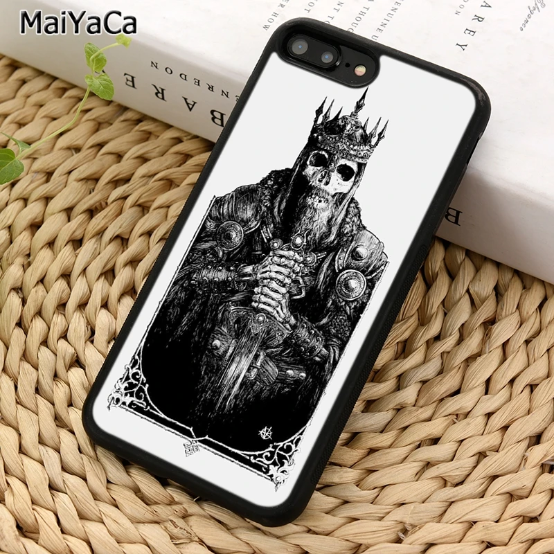 MaiYaCa скелет черепа Северной марки для iPhone X XR XS 11 12 13 Pro MAX 5 6 6S 7 8 Plus Samsung S8 S9 S10 |