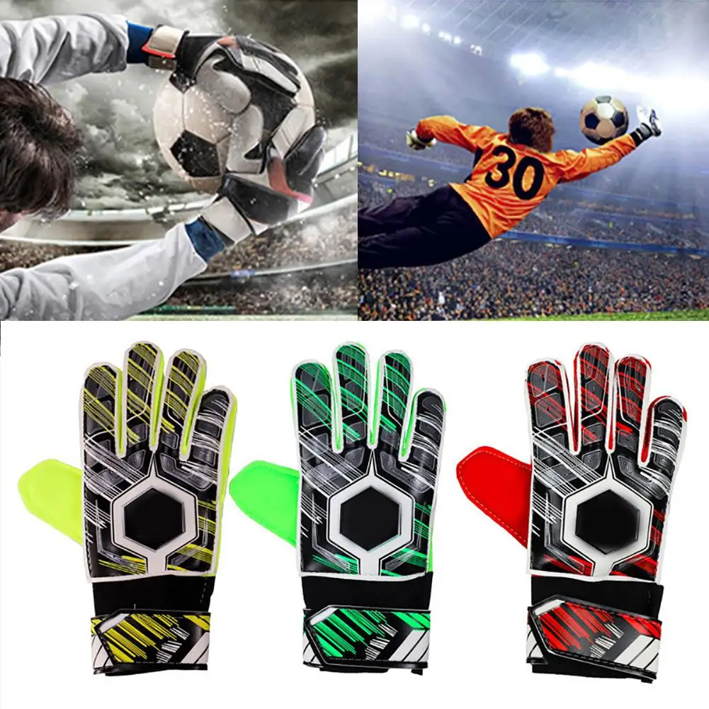 Профессиональные взрослые детские футбольные Вратарские футбольные латексные перчатки противоскользящие вратарские перчатки с полным пальцем Защитные перчатки для рук