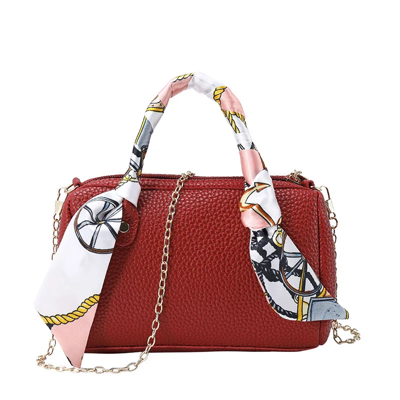 

Boston Embossed Leather Hand Bag 2019 Summer New Products Crossbody/shoulder Bag Women's Change Mobile Phone Bag