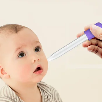 

5pcs 5ml Small Silicone Plastic Feeding Medicine Liquid Eye Ear Graduated Pipette Dropper for School Lab Supplies