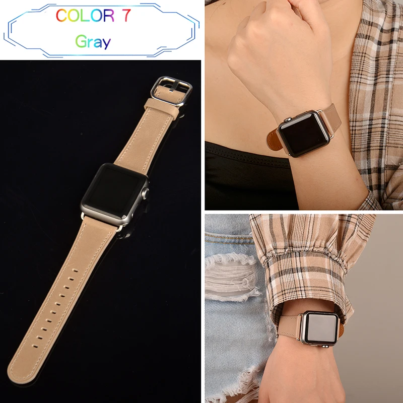 Классический ремешок Kebitt из натуральной кожи для apple watch series 5 4 3 2 1 iwatch5 ремешок 38 40 мм 42 44 мм один тур полосы