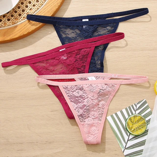 Perizoma In Pizzo Sexy Donna - Tanga Incrociato Vita Bassa, Biancheria Intima Elasticizzata - Foto 13