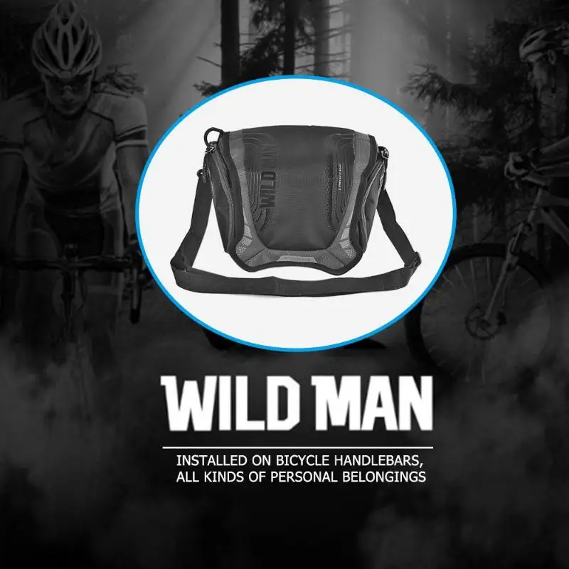 WILD MAN Водонепроницаемая вместительная велосипедная сумка передняя Труба Рама Сумка велосипедная корзина