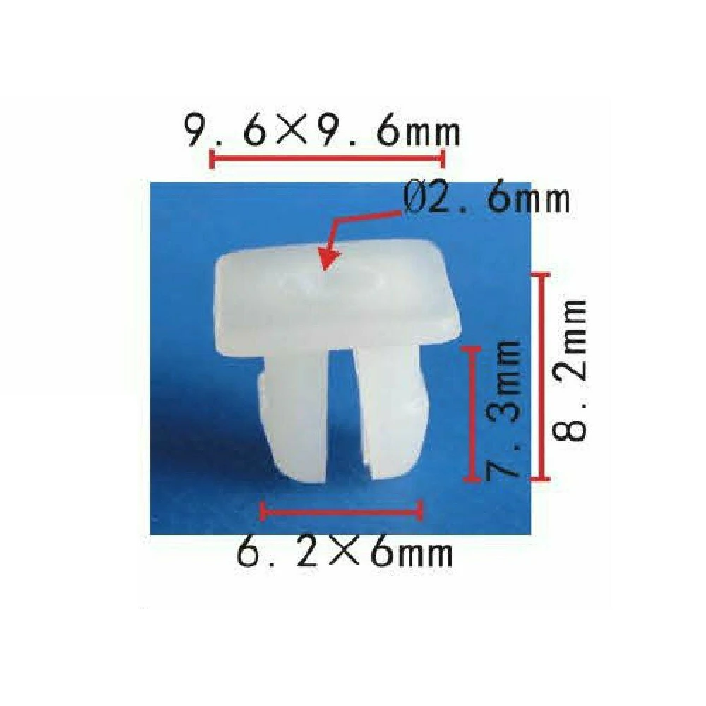 

100x OEM for Honda Acura Nylon Nut #8 Screw Grommet Clip 6mm 34301-692-A0000 34301692A0000