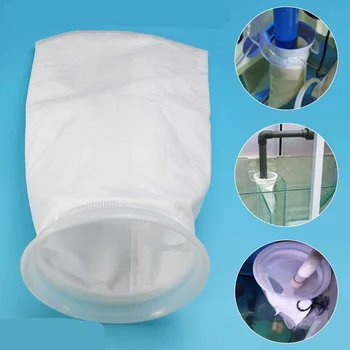 

200/150/75/25/5/1um White Micron Fish Aquarium Marine Sump Felt Pre Filter Sock Bag High Density Of Interspace 18x45CM 10.5x38CM