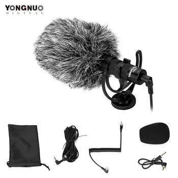 

YONGNUO MIC Cardioid Directional Video Microphone with Shock Mount 3.5mm TRS TRRS Cable Compatible with Smartphones Camera DSLR