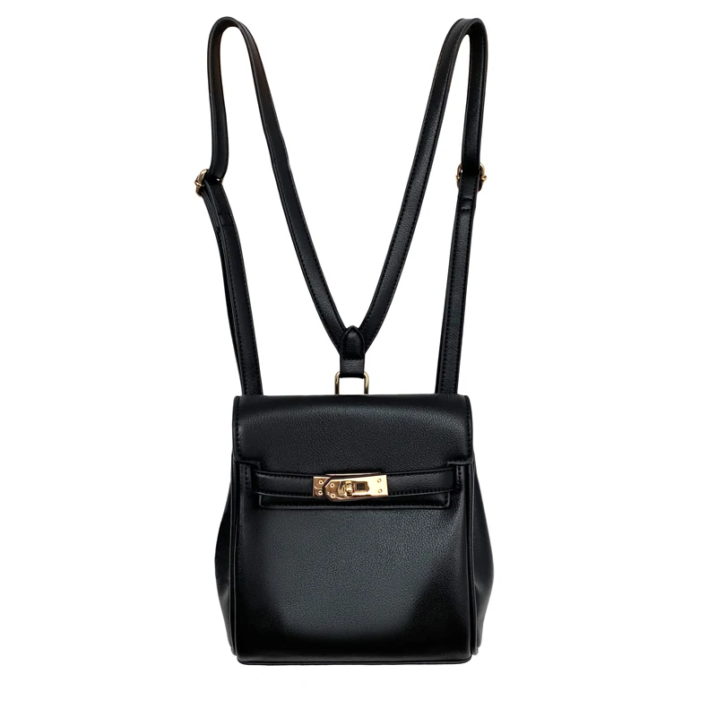 

2020 New Small Women Bags Designer Female Handbag PU Leather Soft Preppy Style Rucksack Youth Packsack Small Knapsack Whole Sale