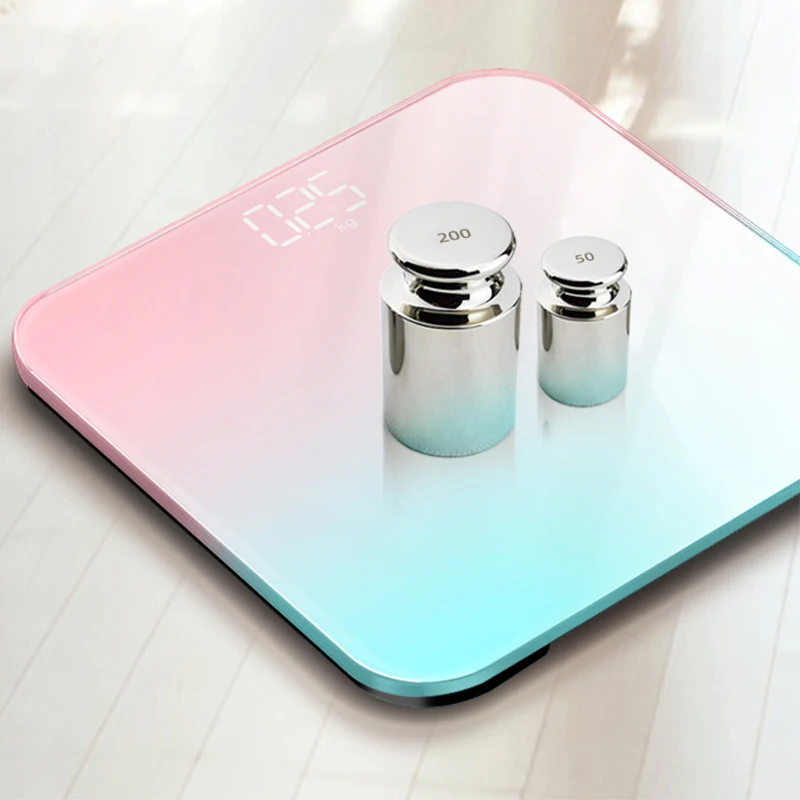Светодиодный электронные весы для ванной комнаты Smart средства ухода за кожей Вес