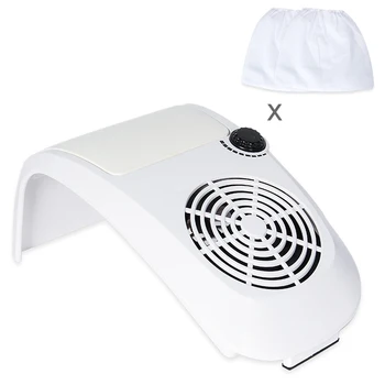 

60W Nail Dust Collector Suction Fan hight Power Fan Dust Vacuum Cleaner Machine with 2 Dust Collecting Bag Nail Equipment Tools