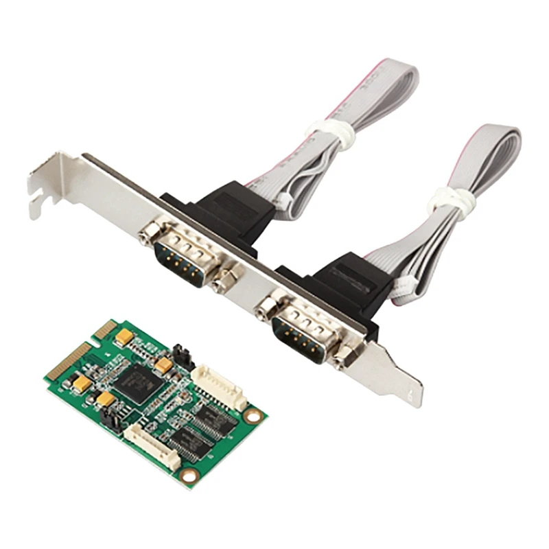 PCI Express 2 порта s Serial RS232 COM DB9 многопоследовательный порт последовательный карта