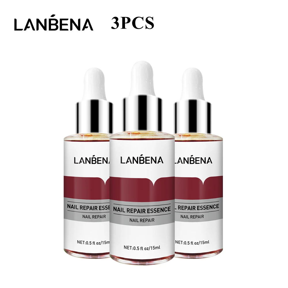 LANBENA 3Pcs Nail Repair Essence Serum Hand Foot Nails Care nail repair essence