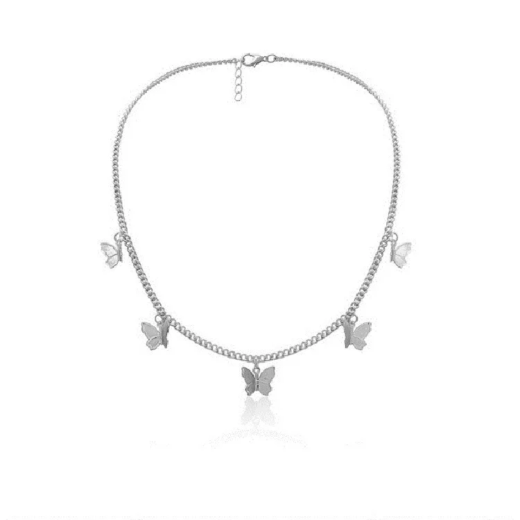 Temperamen Single Layer Kalung Kupu 