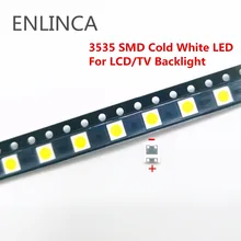 50 шт. для LG светодиодный ЖК-дисплей подсветка ТВ применение высокой мощности Светодиодный подсветка 2 Вт 6 в 3535 SMD светодиодный холодный белый