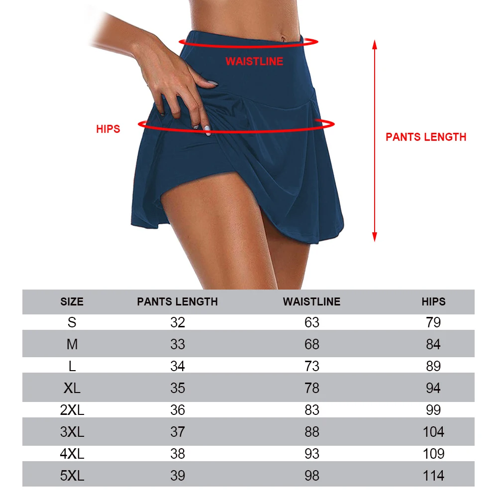 Women Yoga Shorts Skotrs Sports Tennis Skirts Shorts for Dancing Quick Drying Fake Skirts Shorts Running Cycling Fitness Gym