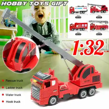 

4 Pcs Mini Fire Fighting Truck Car Toys Vehicle Models Engineering Fire Ambulance Transport Car Diecast Toys Set for Kid Gift