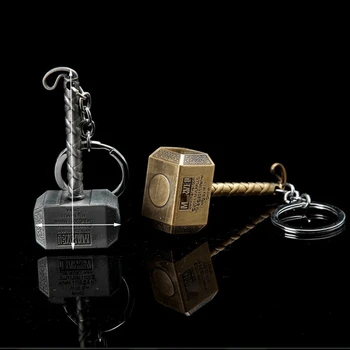 

Thunder Hammer Keychain Mini Hammer of Thunder God Motorbike Ornament Vechile Key Ring Pendant Decorate Gadget Legendary Hammer